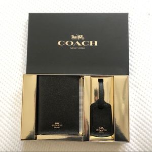 Coach Black Glitter Crossgrain Leather Wallet